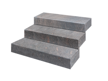 Blocs marches en gneiss Modena avec fond vide