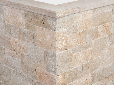 Muret en travertin Medium Rustic