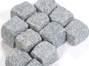 Pavés en granit Silver Rustica 9x9x9 cm