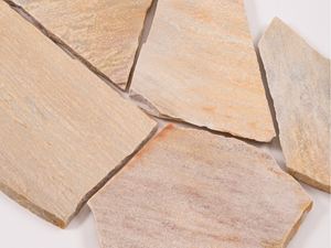 Les dalles polygonales en quartzite Rio Dorado Or