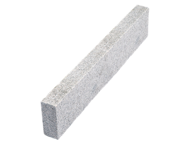 Bordure de gazon en granite Silver Classico avec fond vide