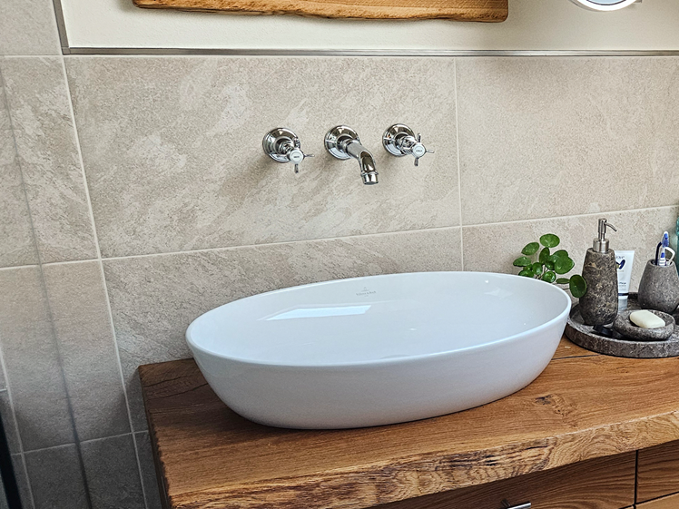 Bordure Galet Taillé Mosaik-Netzwerk – Beige Clair – 10 Pièces – Cuisine, Salle De Bain