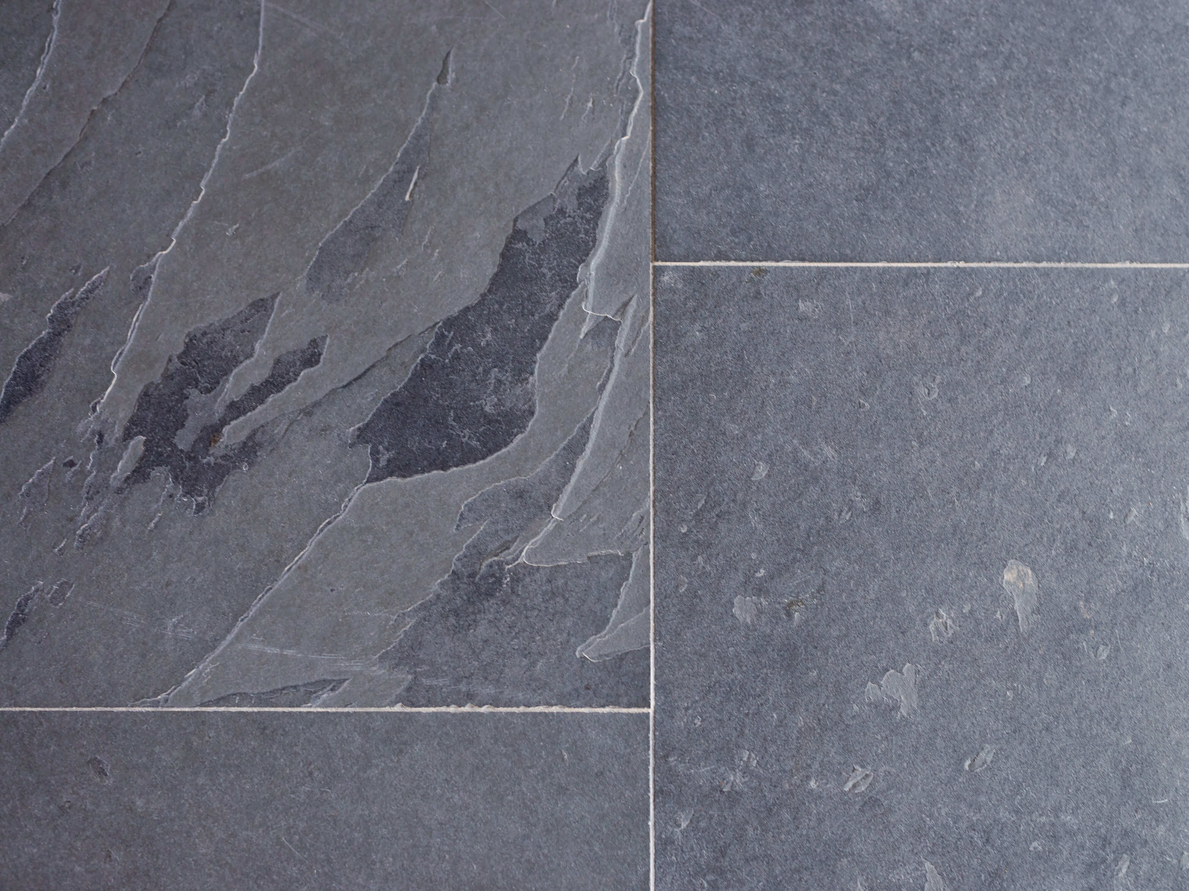 Les carreaux d'ardoise Mustang posés vus d'en haut