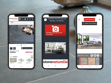 Ardoise et 3 téléphones portables