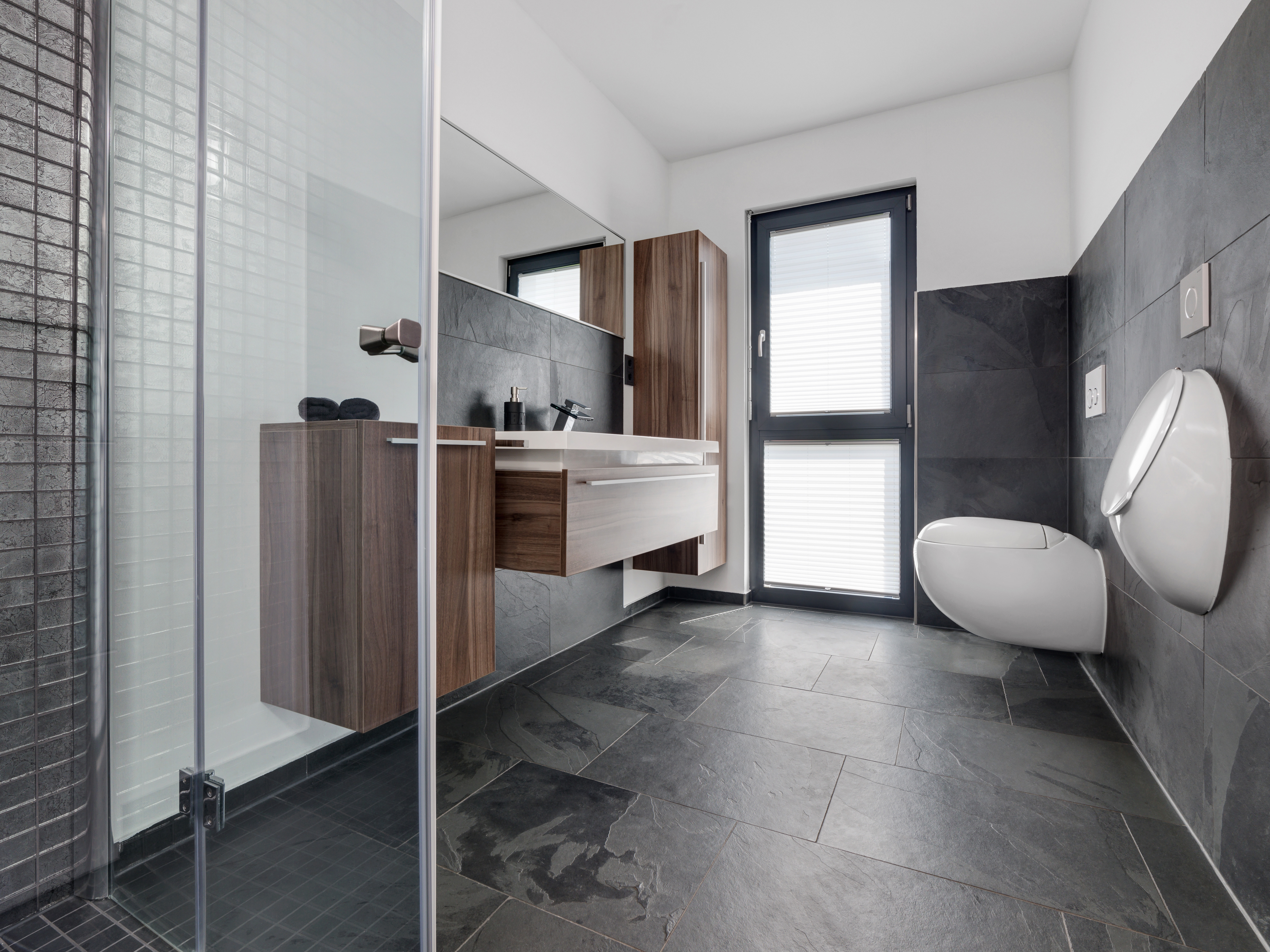 Comment Nettoyer L Ardoise Dans Une Salle De Bain Carrelage Mustang En Ardoise Affinee Stonenaturelle
