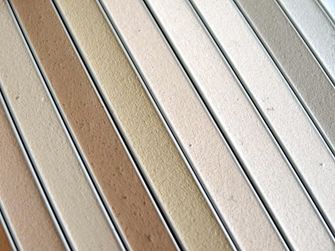 Différentes couleurs de joints représentées côte à côte