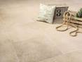 Carreaux de grès cérame léger avec coussin décoratif et boîte en bois